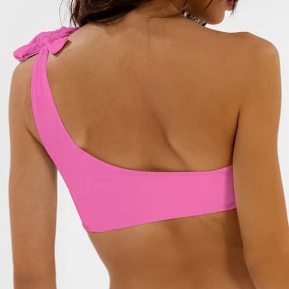 ALT Swim Sofia Over Shoulder Top Pink - Picture 2 of 6